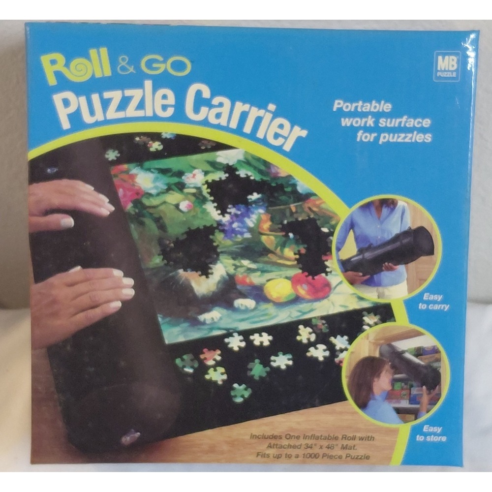 MB Roll & Go Puzzle Carrier NIB Portable Storage Mat Fits Up To 1000 Pc Puzzle